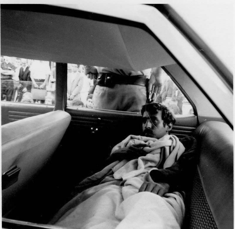J Weinberg sleeping in car 10-1-1964 by Mike Friedman
